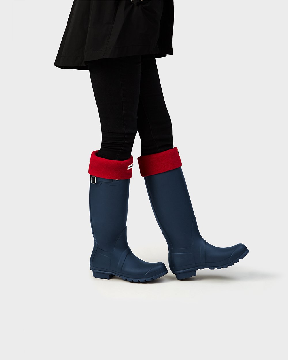 Womens Tall Rain Boots - Hunter Original (82AUYFOVJ) - Navy